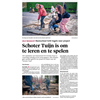 Schoter Tuijn in het Noord Hollands dagblad